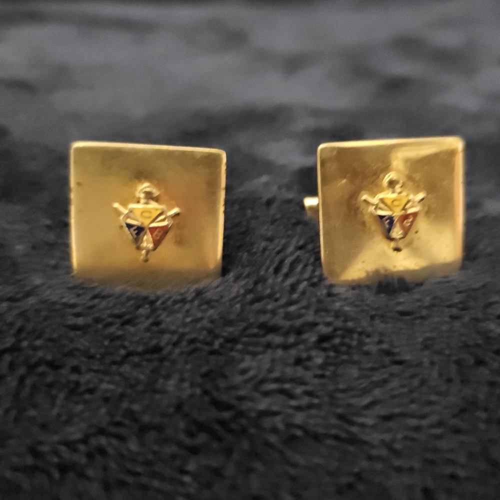 Vintage Knights Of Pythias Cuff Links GF